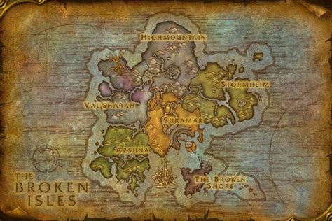 world of warcraft legion zones.